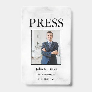 Custom Color Add Logo Photo Photographer Press Bad Badge