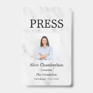 Custom Color Add Logo Photo Photographer Press Bad Badge