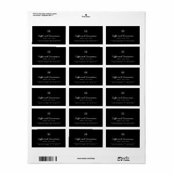 Custom Color Add Logo Script Lines Product Label | Zazzle
