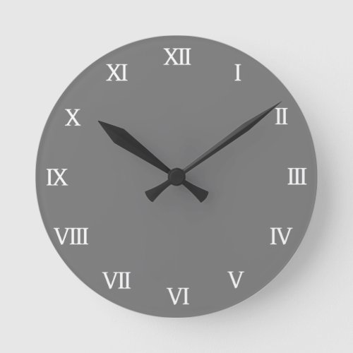 Custom color background roman numerals wall clock