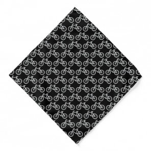 Custom color bandana with bicycle pattern