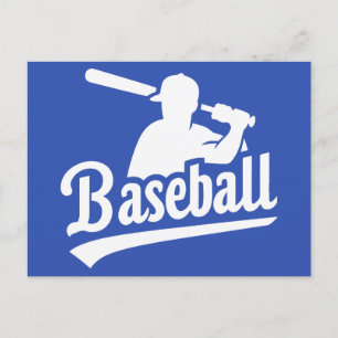 Custom Color Baseball Postcard