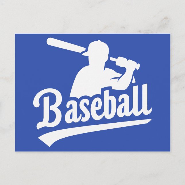 Custom Color Baseball Postcard (Front)