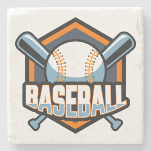 Custom Color Baseball Stone Coaster