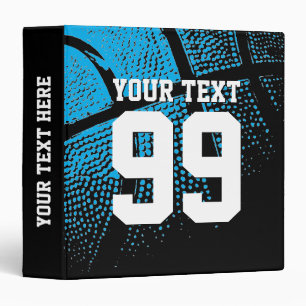 Custom color basketball card ring binder