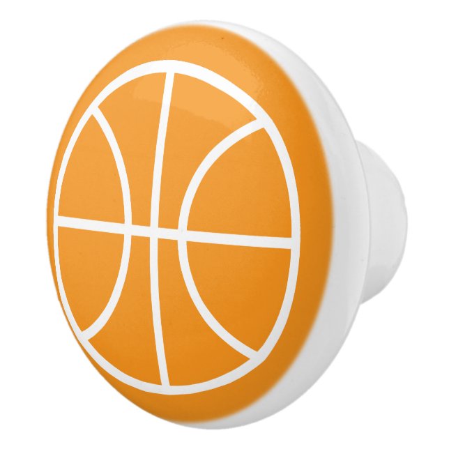 Custom color basketball ceramic knob (Right)