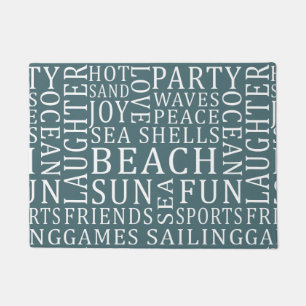 Custom Color Beach House door mats