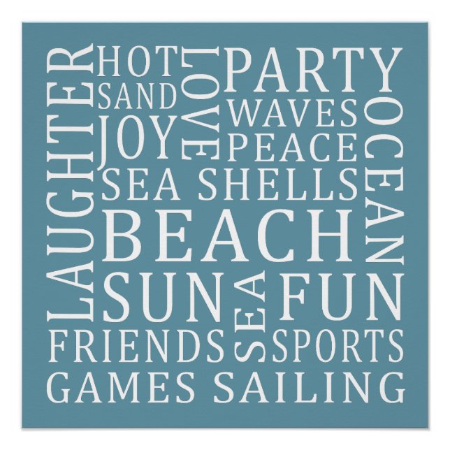 Custom Color Beach House poster (Front)