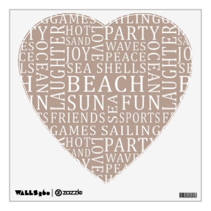 Custom Color Beach House wall decals