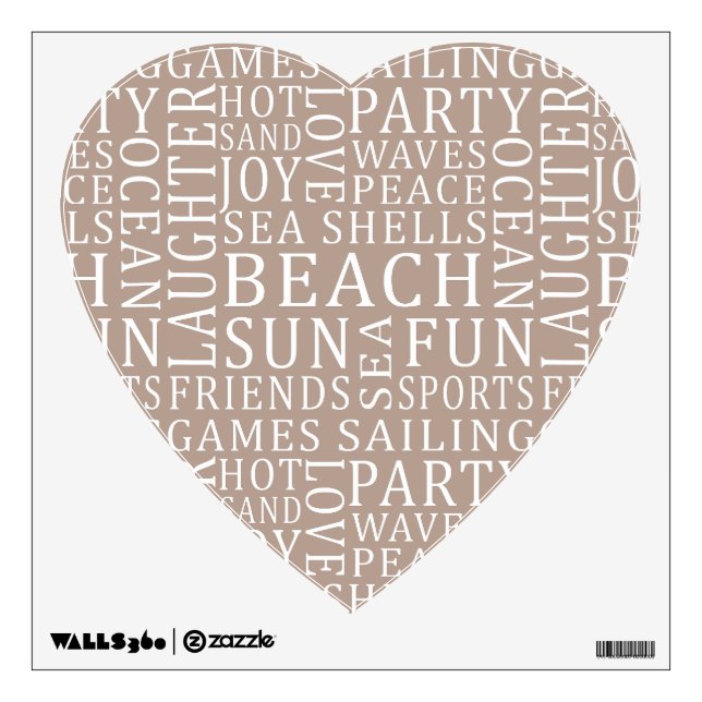 Custom Color Beach House wall decals (Front)