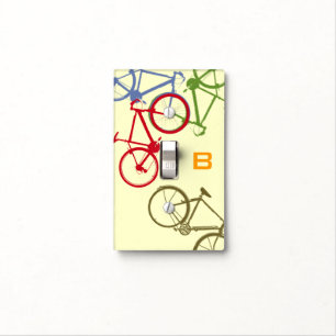 Custom color bikes decor light switch cover