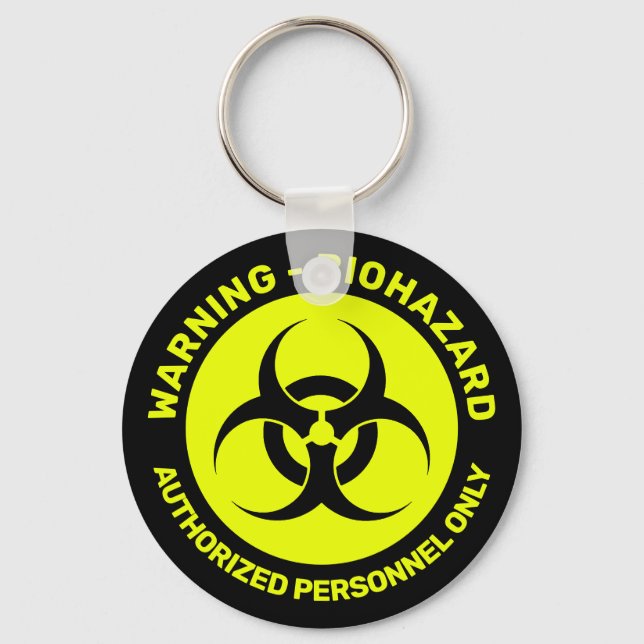 [Custom Color] Biohazard Icon Keychain (Front)
