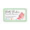 Custom color bird seamstress sewing notions label