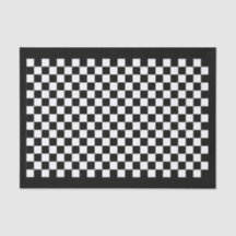Custom Color Black/White Checkerboard Check Party