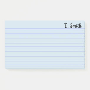 Custom Color Blue Personalized Large Post-it Notes