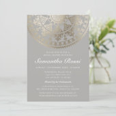Custom Color Bridal Shower Invitations Gold Foil (Standing Front)