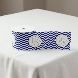 Custom Color Chevron Volleyball Ribbon