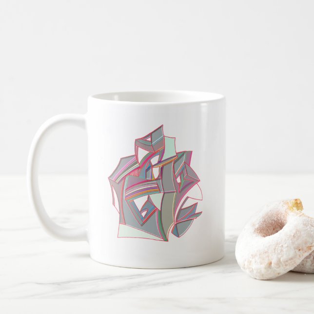Custom Color Coffee Mug (With Donut)