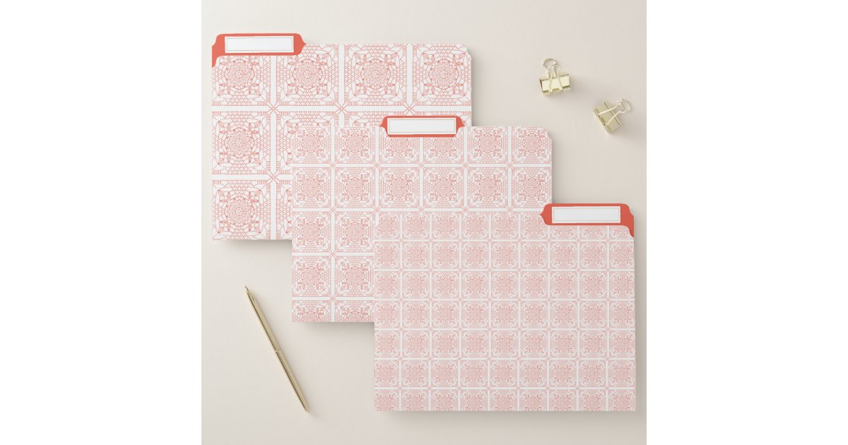 Custom Color Crochet Chart File Folder | Zazzle