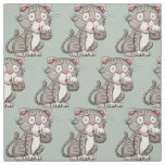 Custom color Crying Cat fabric