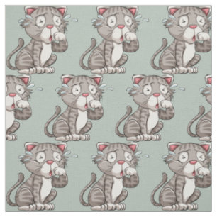 Custom color Crying Cat fabric