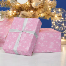 Custom Color Cute Star Pattern Celestial Pink Gift