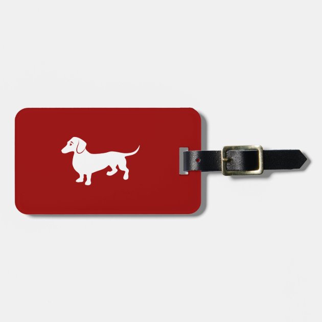Dachshund sales luggage tag