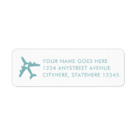 Custom Color Destination Wedding Return Address