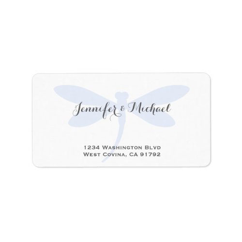 Custom Color Dragonfly Address Label Template