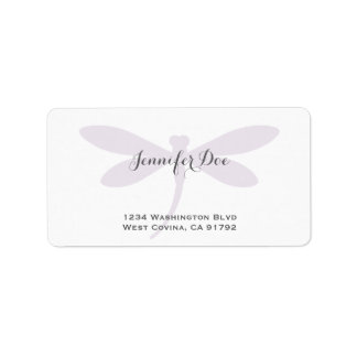 Custom Color Dragonfly Address Label Template