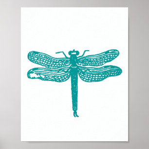 Custom Color Dragonfly Print