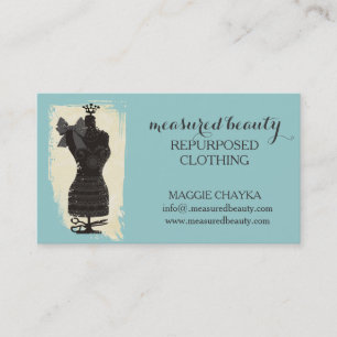 custom color dress dummy fashion mannequin sewing business card