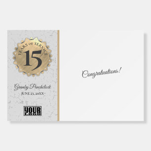 Custom color employee anniversary sign board