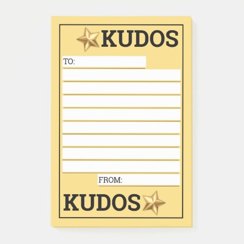 Custom color engagement kudos employee recognition post_it notes