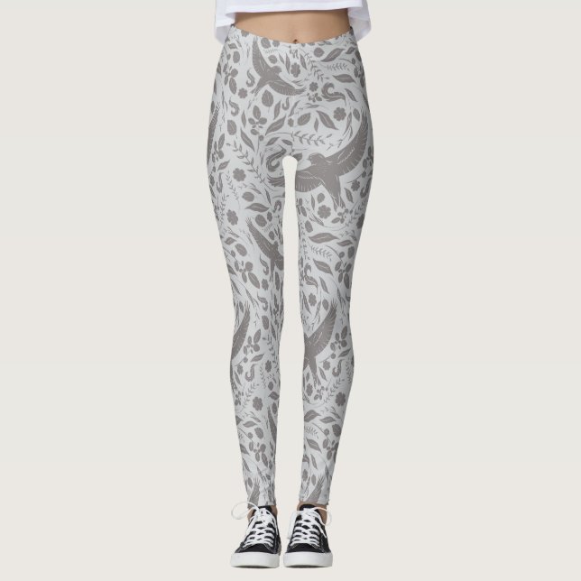 Custom Color Falcon Pattern Leggings (Front)