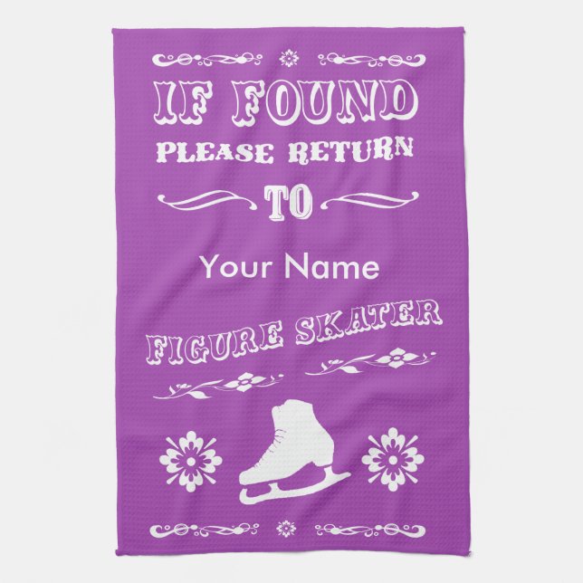 Custom Color Figure Skating Wipe Towel (Vertical)