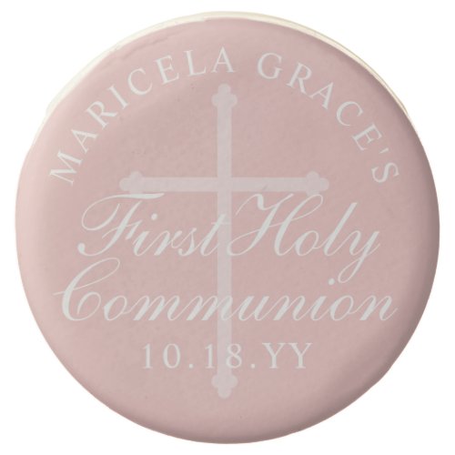 Custom Color First Holy Communion Cross Chocolate Covered Oreo