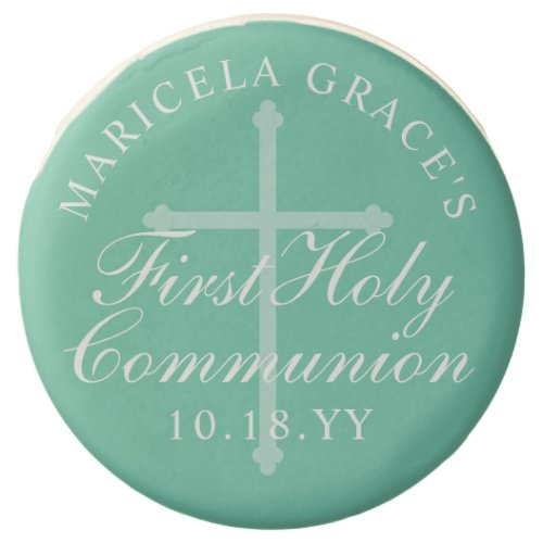 Custom Color First Holy Communion Cross  Chocolate Covered Oreo