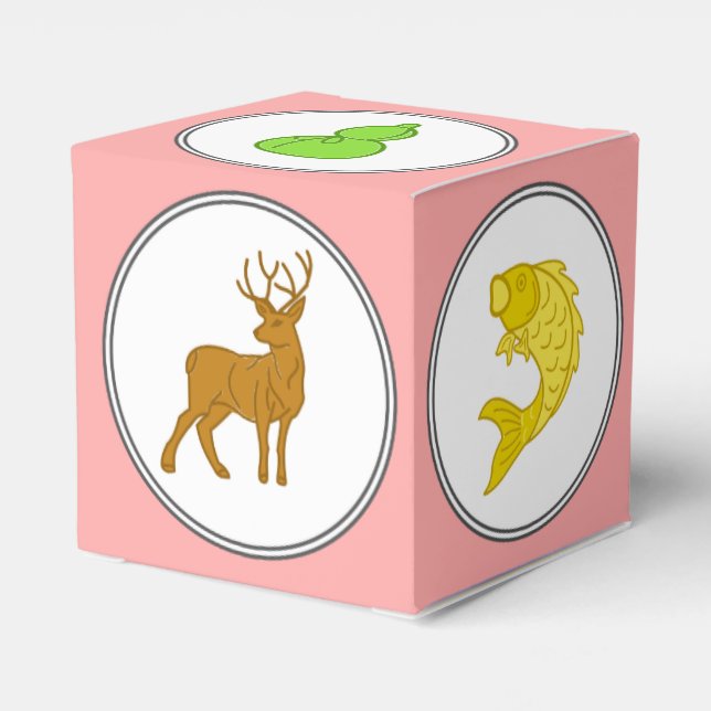 Custom Color Fish Prawn Crab Dice Game Novelty Favor Boxes (Back Side)