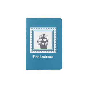 Custom Color Frame Pattern passport cover