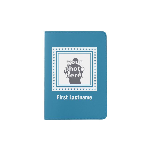 Custom Color Frame Pattern passport cover (Front)