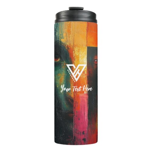 Custom  Color Fusion Abstract Palette Tumbler