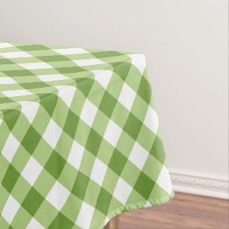 Custom Color Gingham Pattern Tablecloth