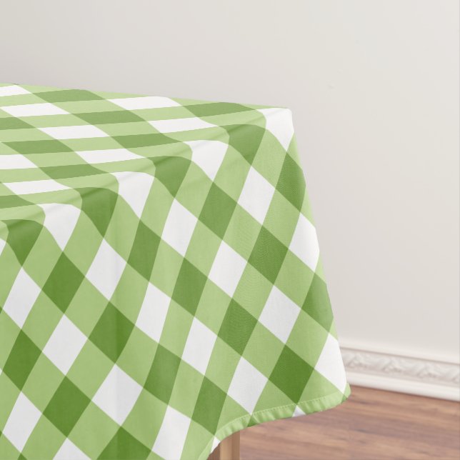 Custom Color Gingham Pattern Tablecloth (In Situ)