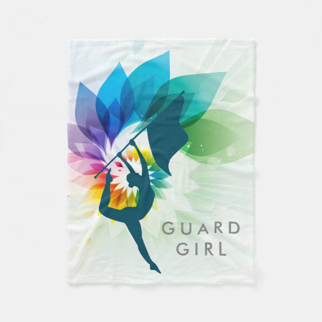 Custom Color Guard Fleece Throw (Front)