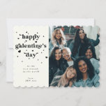 Custom Color Happy Galentine&#39;s Day Photo Holiday Card at Zazzle