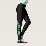 Custom Color | "Holy Hiit" Workout Leggings<br><div class="desc">Fun and trendy workout design. You can either rock the "Holy Hiit" look or add your own custom text. Choose your legging color and text color by clicking on "customize it" and then the small eye dropper. Need help personalizing this product? Please use the contact button below and we will...</div>