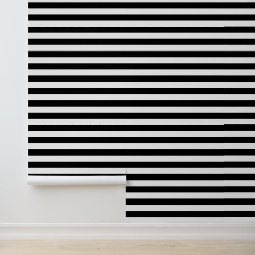 Custom Color Horizontal Stripe Pattern Wallpaper