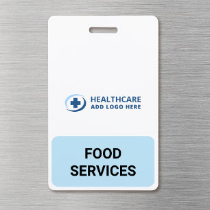 Custom Color Hospital Cafeteria Companion Badge