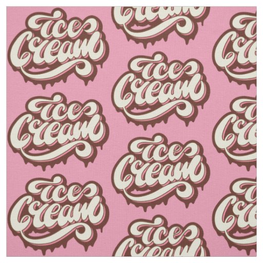 Custom color Ice Cream fabric